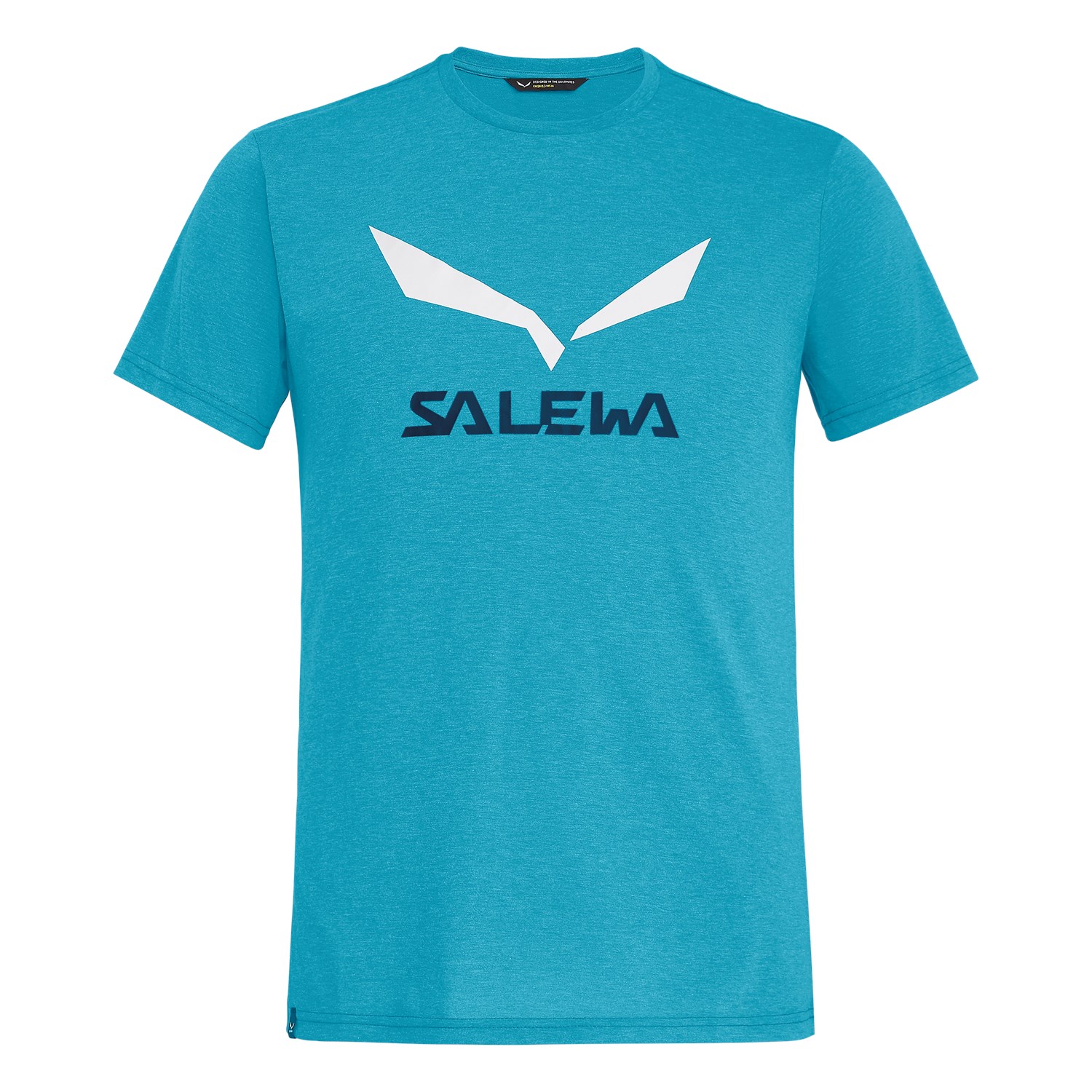 T-Shirts Salewa Solidlogo Drirelease® Homem Azuis 386PFTDHA